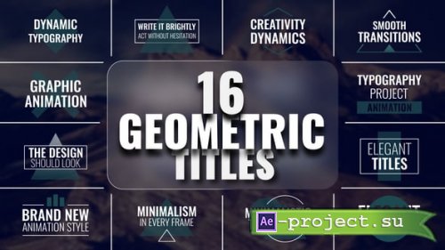 Videohive - Geometric Titles - 59848522 - Project for After Effects