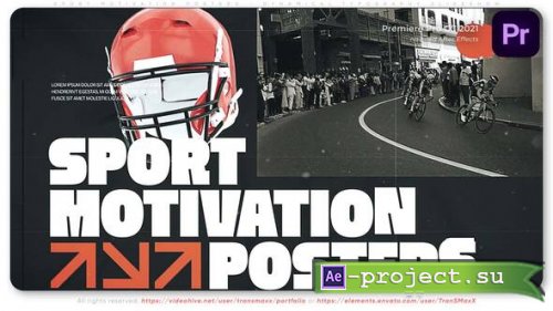 Videohive - Sport Motivation Posters - Dynamical Typography Slideshow - 59830597 - Premiere Pro Templates
