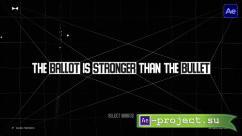 Videohive - Quotes Highlights  AE - 59865941 - Project for After Effects