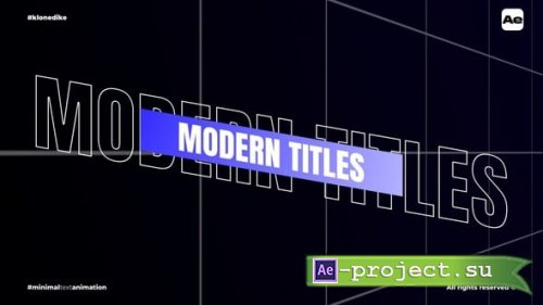 Videohive - Minimal Text Animation - 59897622 - Project for After Effects