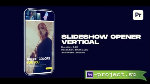 Videohive - Vertical Slideshow Opener - 59904100 - Project for After Effects