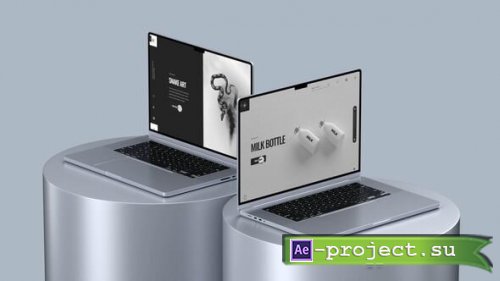 Videohive - Light Laptop Mockups - 4K UltraHD - 59905971 - Project for After Effects