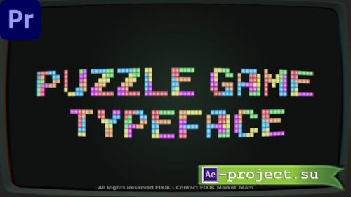 Videohive - Puzzle Game Typeface | MOGRT - 59827497 - Premiere Pro Templates