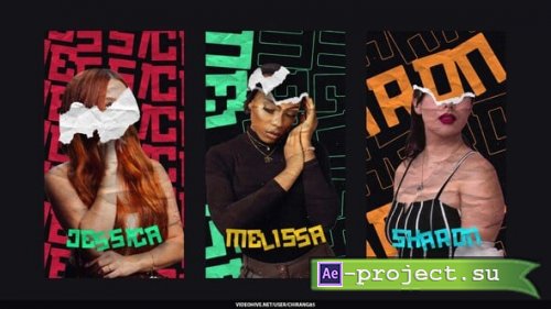 Videohive - Collage Elements Crumple Tape Stories - 59683562 - Project for After Effects