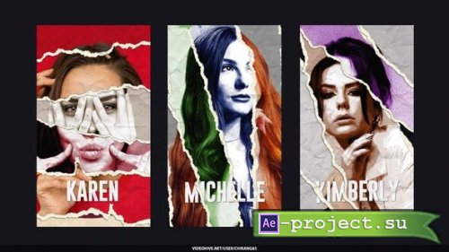 Videohive - Collage Elements Tape Paper Stories - 59803829 - Project for After Effects