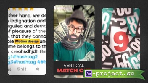 Videohive - Vertical Match Cut - 59881381 - Project for After Effects