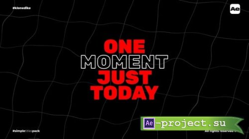 Videohive - Simple Titles - 59912054 - Project for After Effects