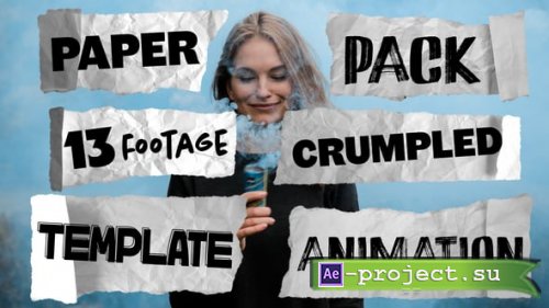 Videohive - Crumpled Paper Animation - 59912022 - Project for After Effects