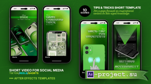 Videohive - Unleash Phone Wizardry: Viral "Tip & Trick" Video Template for TikTok, Reels & Shorts - 59902437