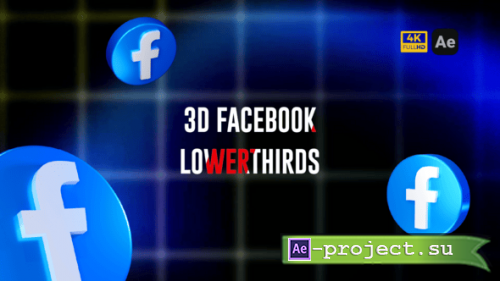 Videohive - 3D Facebook Like Banner - 59917927 - Project for After Effects