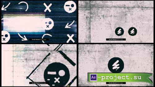 Videohive - Grunge Glitch Logo Opener | Digital Intro - 59945804 - Project for After Effects