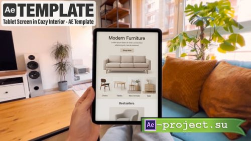 Videohive - Tablet Screen Mockup  4K After Effects Template - 57642846 - Project for After Effects