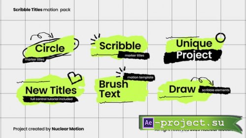 Videohive - Scribble Titles - 59949025 - Project for After Effects