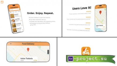 Videohive - Mobile App 30s Presentation  Smartphone Mockup Animation - 58077602 - Project for After Effects