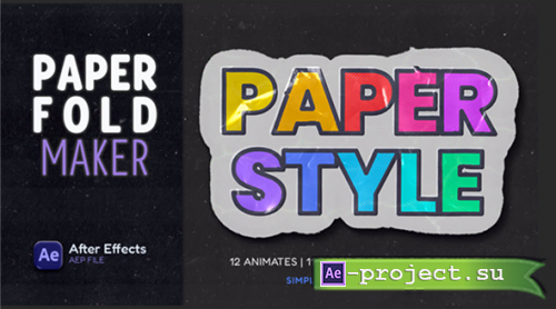 Videohive - Crumpled Paper Fold Transition Maker - 59954287 - Project & Script for After Effects