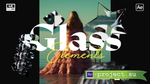 Videohive - Looped Glass Elements - 59905981 - Project for After Effects