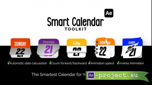 Videohive - Smart Calendar Toolkit - 59946478 - Project for After Effects