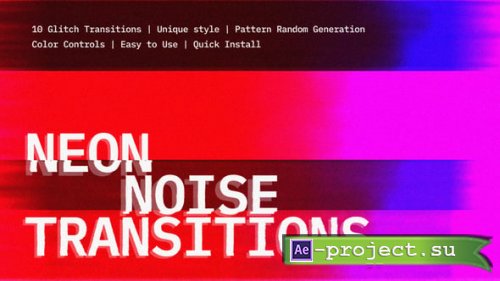 Videohive - Neon Noise Transitions | DR - 59919924 - DaVinci Resolve Templates