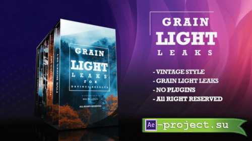 Videohive - Grain Film & Light Leaks Transition And Video Effect For DaVinci Resolve - 59930985