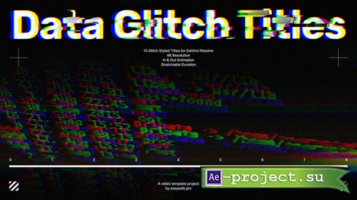 Videohive - Data Glitch Titles | DR - 59952131 - DaVinci Resolve Templates