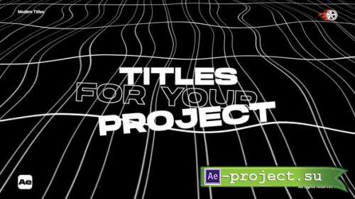 Videohive - Modern Titles  After Effects - 59964237 - Project for After Effects