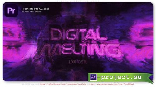 Videohive - Digital Melting - Adobe Premiere Logo Reveal - 59846419