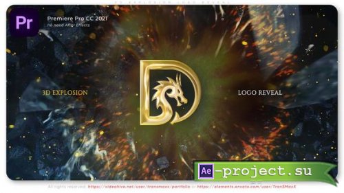 Videohive - 3D Explosion - Adobe Premiere Logo Reveal - 59881624