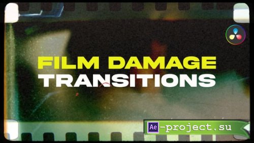 Videohive - Film Damage Transitions - 59979117 - DaVinci Resolve Templates