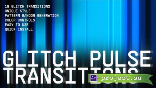 Videohive - Glitch Pulse Transitions | DR - 59969641 - DaVinci Resolve Templates