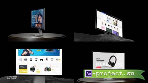 Videohive - Monitor mockup - 59963895 - Project for After Effects