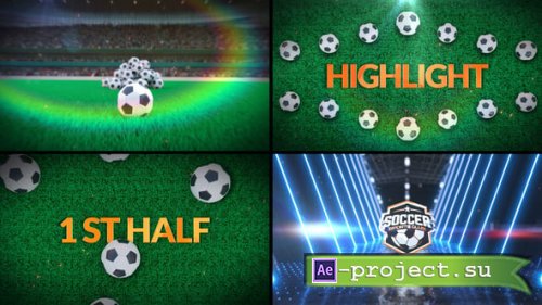 Videohive - Soccer Bumper 5 (3-Bumpers) - 59693072 - Project for After Effects