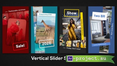 Videohive - Vertical Slider Slideshow - 59985340 - Project for After Effects