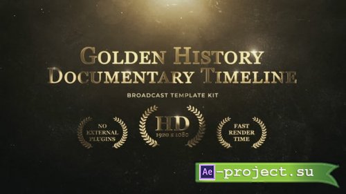 Videohive - Golden History Documentary Timeline - 49369028 - Project for After Effects