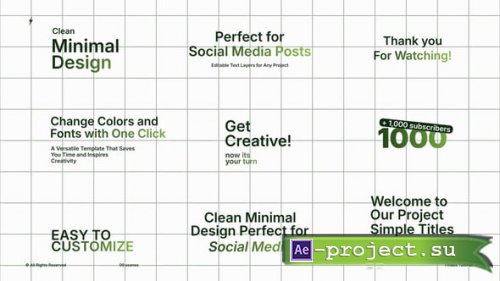 Videohive - Typography Titles | After Effects - 59997026 - Project for After Effects