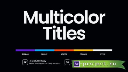 Videohive - Multicolor Titles - 59997513 - Project for After Effects