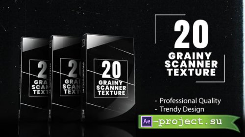 Videohive - 20-Grainy Scanner Backgrounds Dirty Textures & Scratched Pack - 60009986 - Project for After Effects