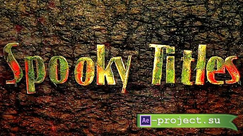 MA Spooky Titles 3835038 - Project for After Effects