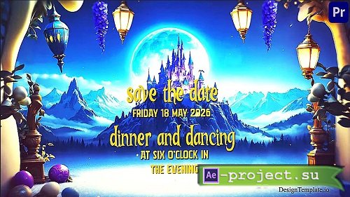 Fairytale Lantern Glow Wedding Invitation Slideshow - Premiere Pro Templates