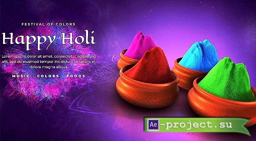 MA Holi Greetings Pack 3296265 - Project for After Effects