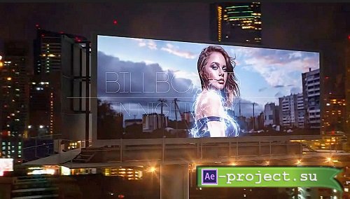 MA Billboard In Night City 1459504 - Project for After Effects