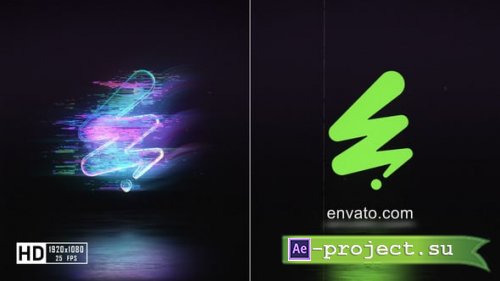 Videohive - Neon Glitch Logo Reveal - 60009012 - Project for After Effects