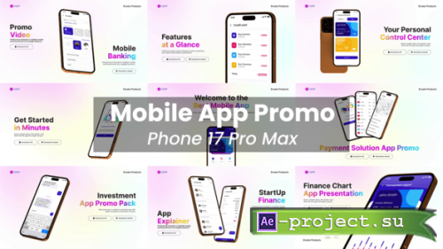 Videohive - Mobile App Promo | Phone 17 Pro Max - 59977259 - Project for After Effects