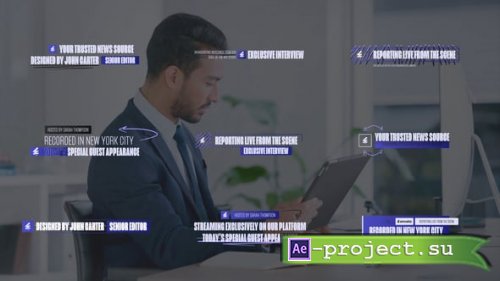 Videohive - Name Tag Lower Third Labels - 60039728 - Project for After Effects