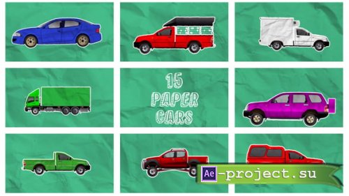 Videohive - Unfold Cars Collection - 60042630 - Project for After Effects