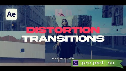 Videohive - Distortion Transitions - 58462674 - Project for After Effects
