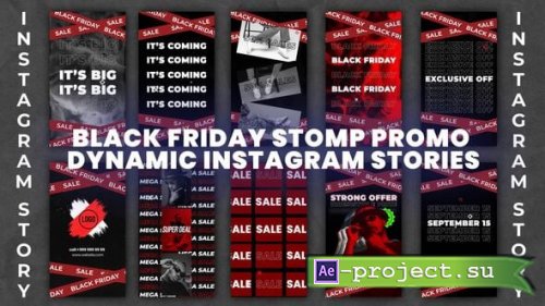 Videohive - Black Friday Stomp Promo  Dynamic Instagram Stories Template for Sales & Discounts - 60043321