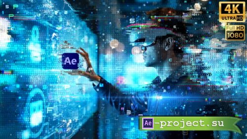 Videohive - Virtual Transition into Cyberspace - 60070859 - Project for After Effects
