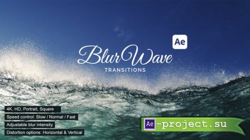 Videohive - BlurWave Transitions - 60074704 - Project for After Effects