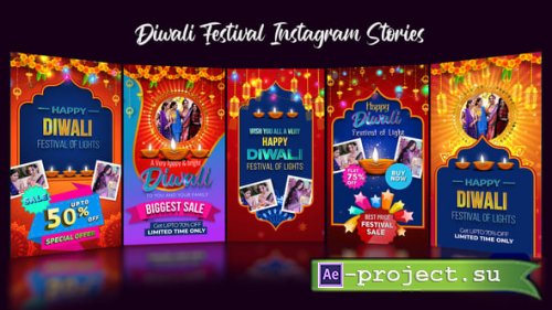 Videohive - Diwali festival Stories - 60045553 - Project for After Effects