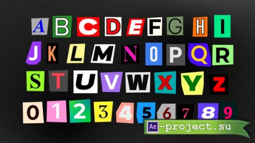 Videohive - Cut Out Letters Collage - 60078140 - Project for After Effects